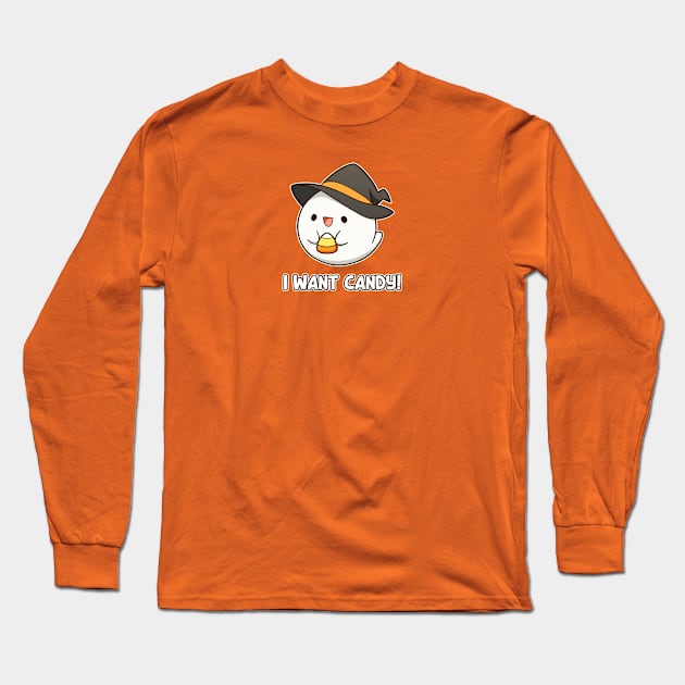 "I Want Candy!" | Halloween Long Sleeve T-Shirt by KiiroiKat